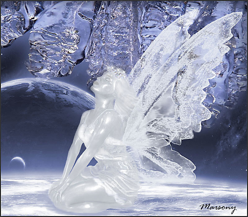 ice angel in space
