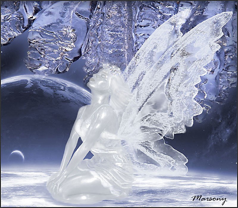 ice angel in space