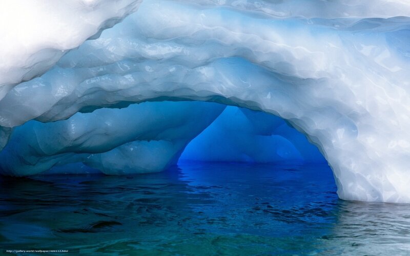 ice arch cave underwater