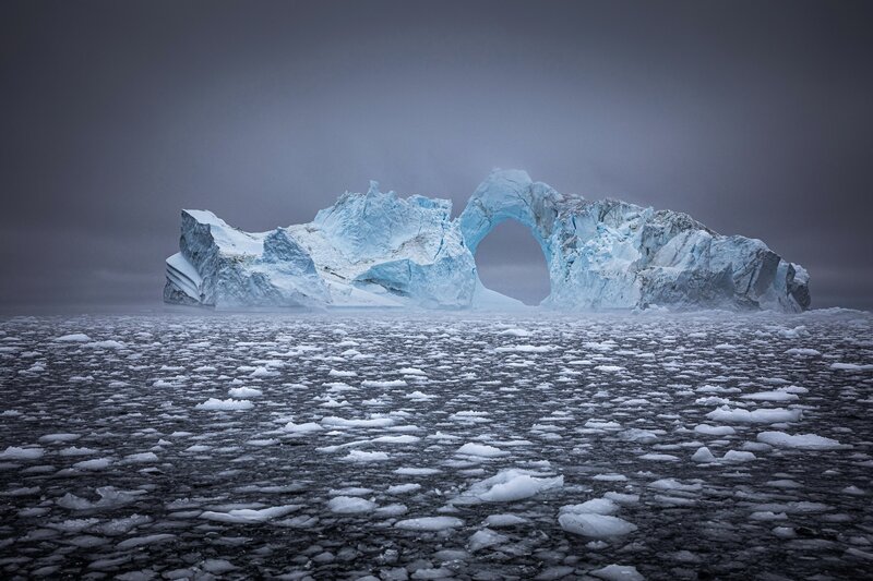 Ice Arch in Sea