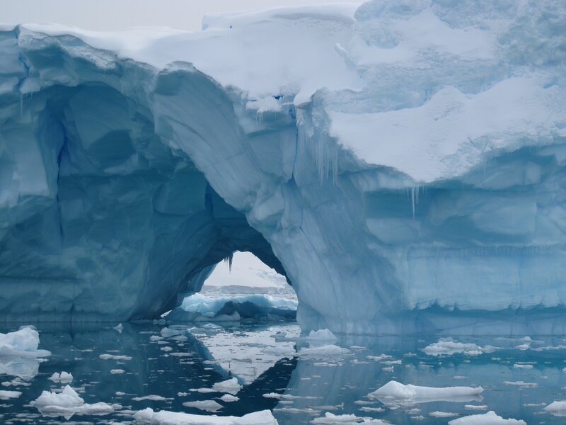 Ice Arch in Water