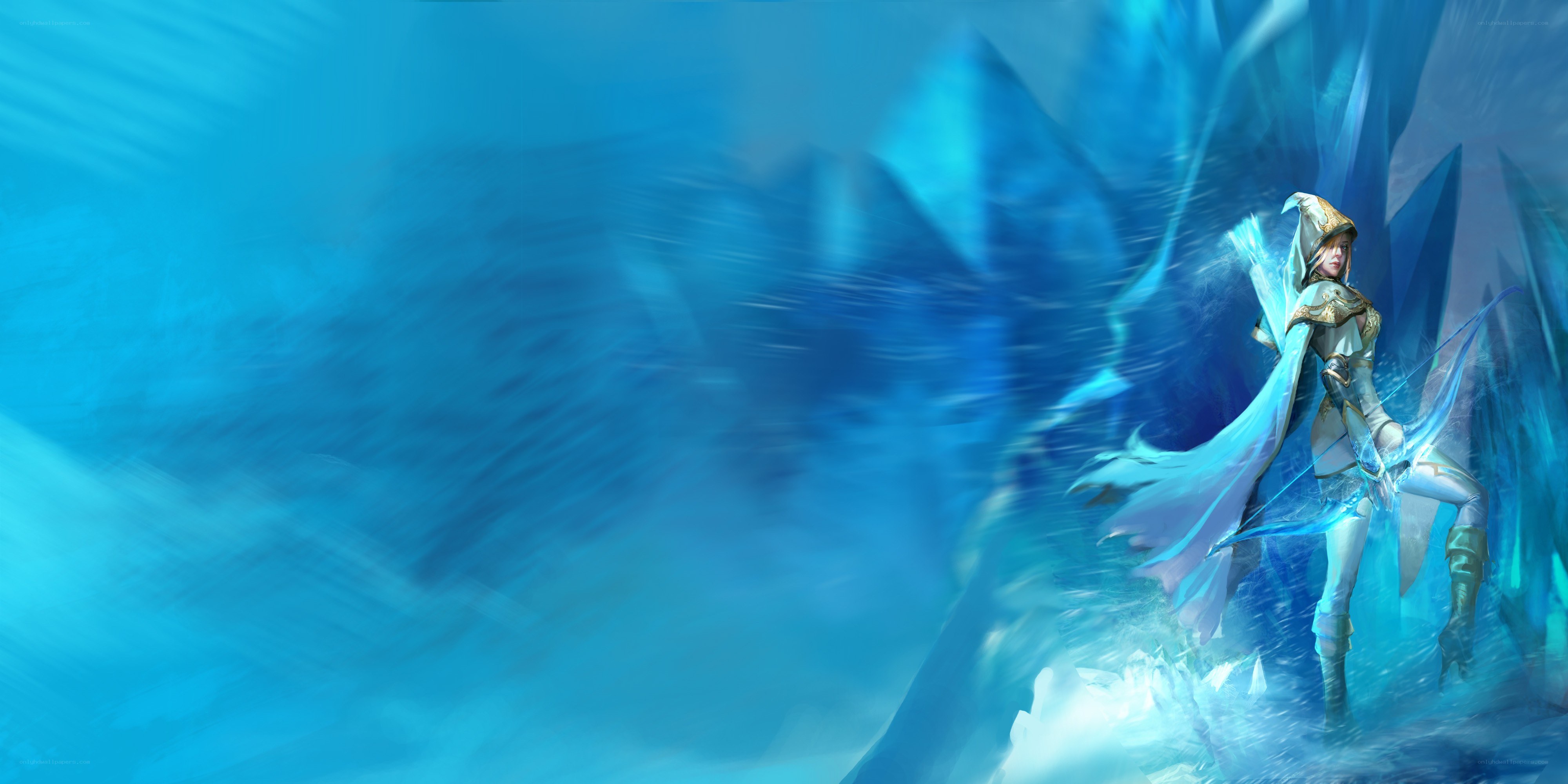 ice archer in a frozen landscape
