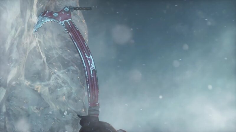 Ice Axe in Ice