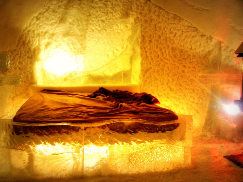 Ice Bed in Igloo