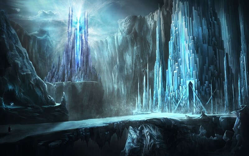 Ice Castle in Cavern