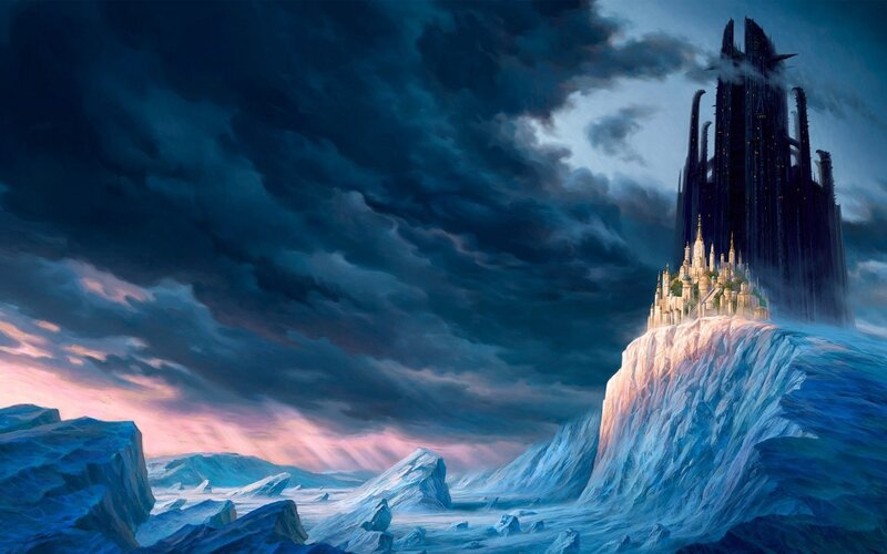 Ice Castle on Cliff