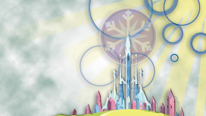 ice castle with snowflake