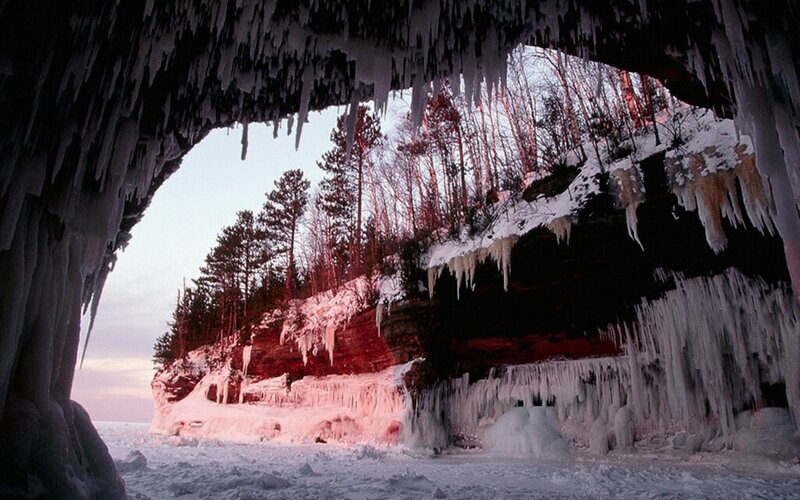 Ice Cave at Lake Superior