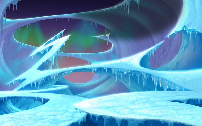 Ice Cave Interior — Blue, Mystical