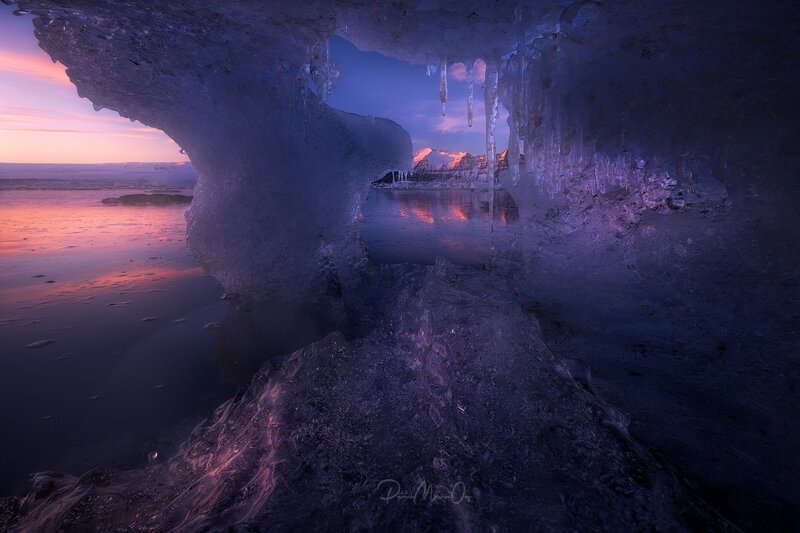 Ice Cave Interior — Purple