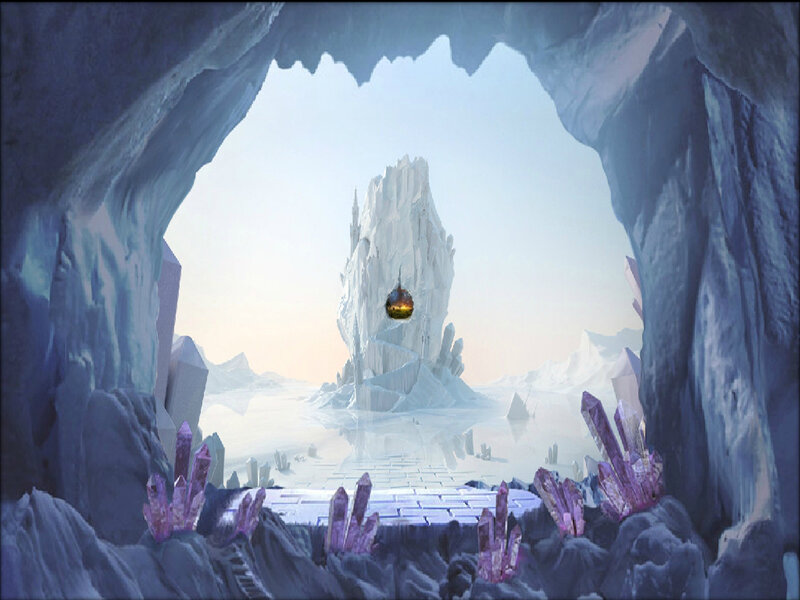 Ice Cave with Crystal Formations
