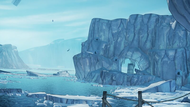 Ice Cliffs and Water