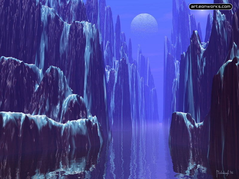 Ice-covered Canyon