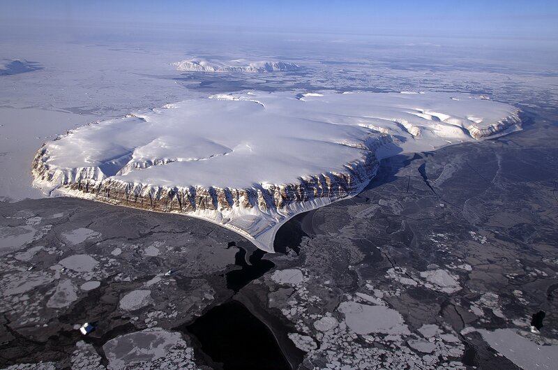 Ice-covered Island — White