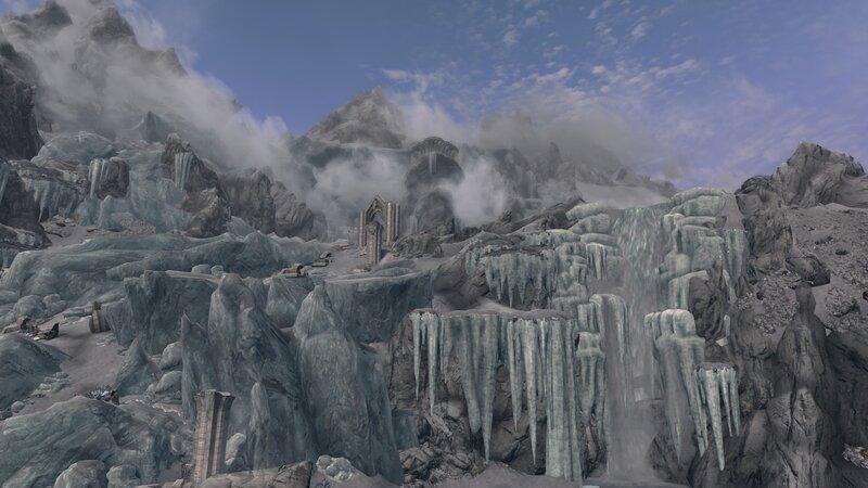 Ice-covered Mountain Ruins