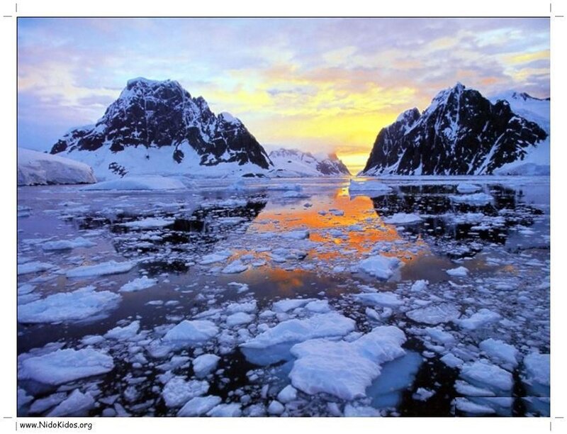 Ice-covered Mountains — Blue