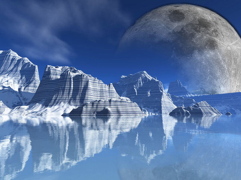 Ice-covered Mountains