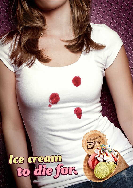 Ice cream advertisement
