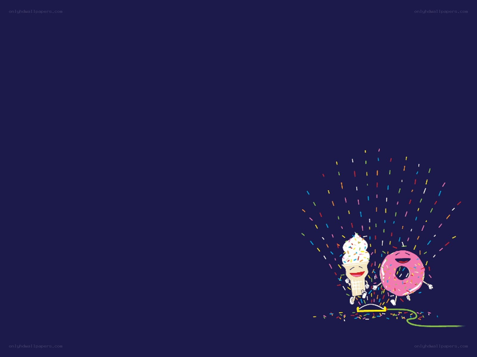 ice cream and donut celebration