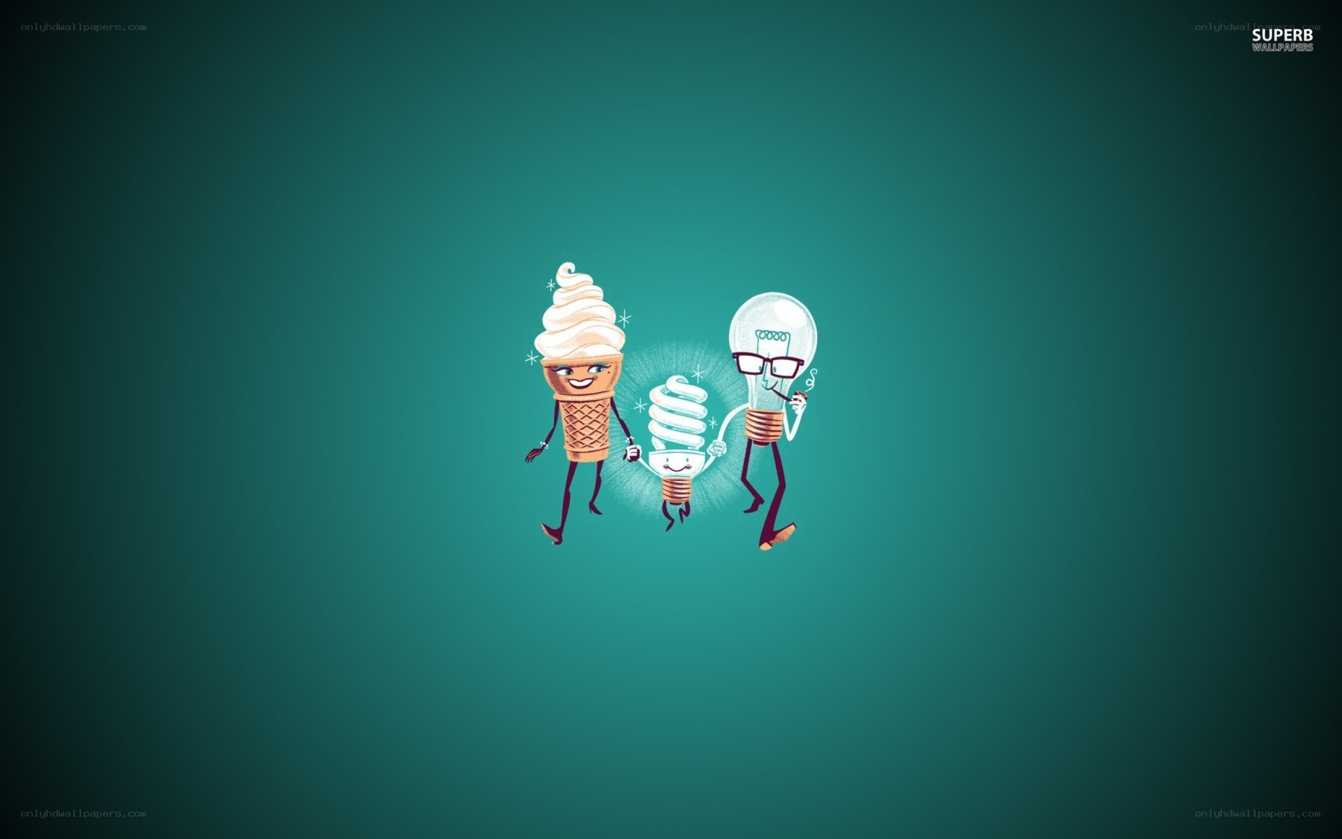 ice cream and light bulbs