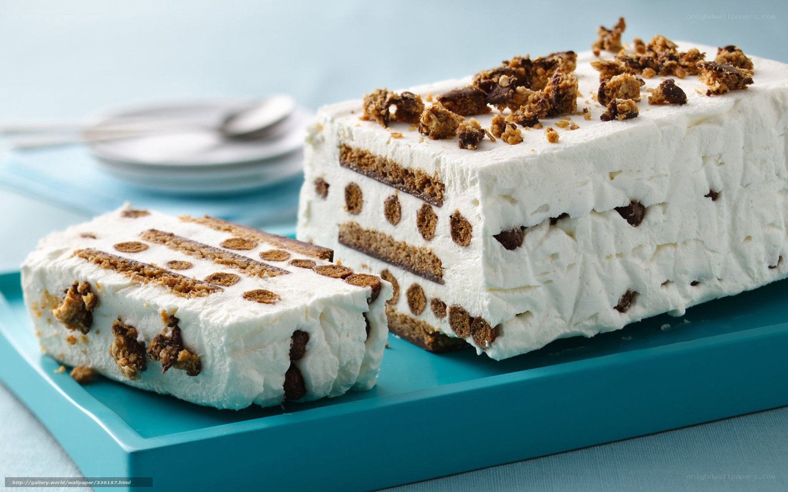 ice cream cake with chocolate