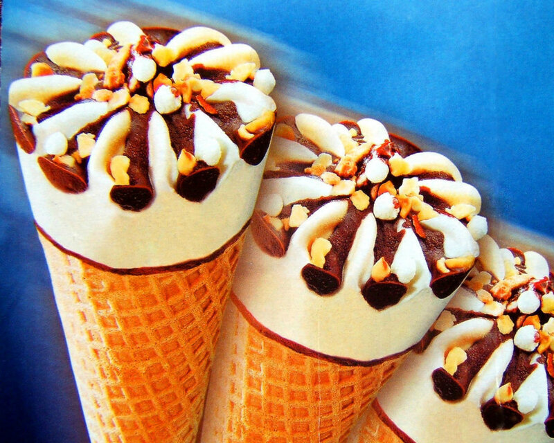 Ice Cream Cones — Blue