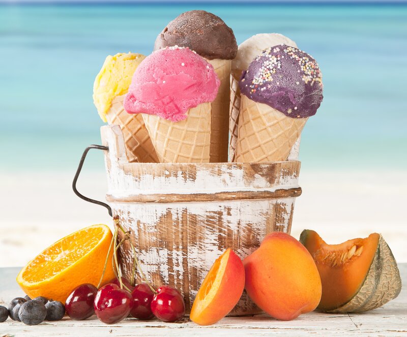 Ice Cream Cones in Bucket