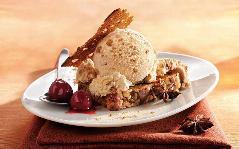 Ice Cream Dessert — Brown