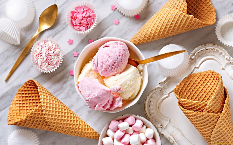 Ice Cream in a Bowl — Pink