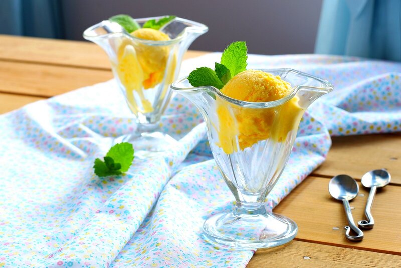 Ice Cream in Glass Cups