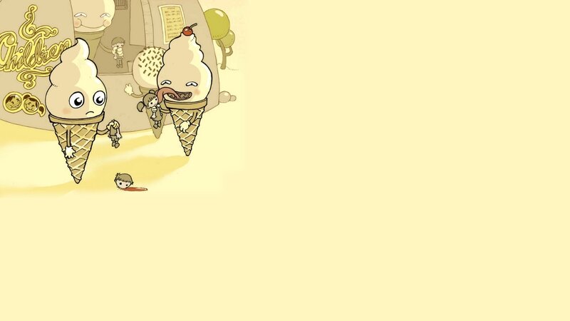 ice cream monsters in a cartoon