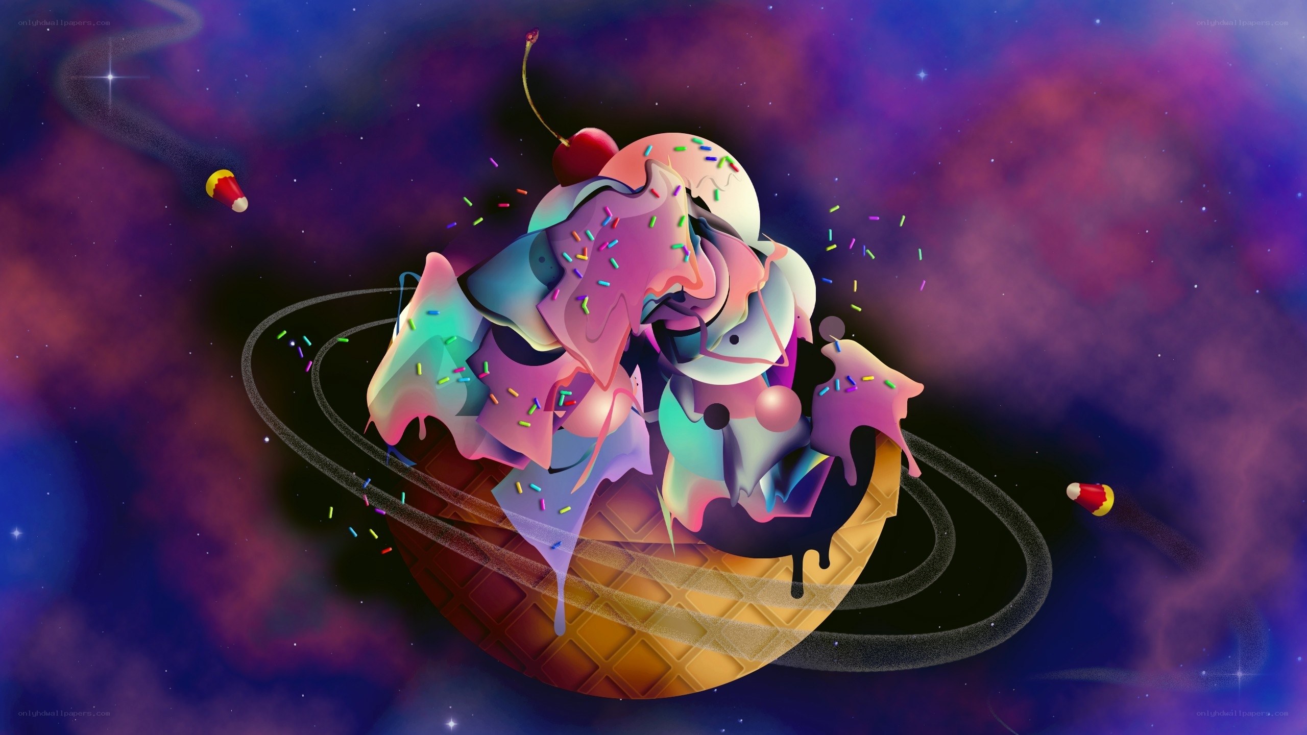ice cream planet in space