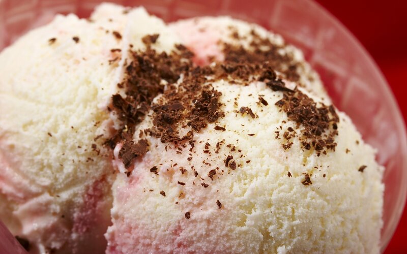 Ice Cream Scoops — White, Appetizing
