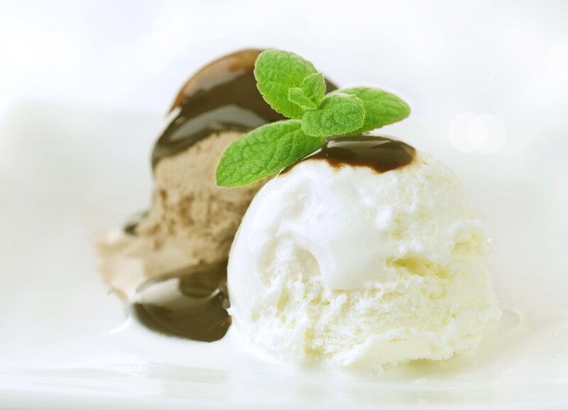 Ice Cream Scoops — White, Clean
