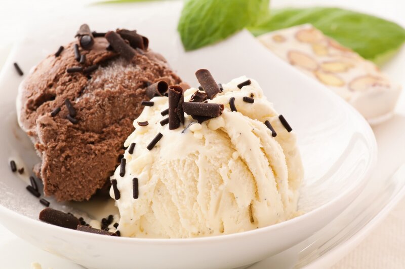 Ice Cream Scoops — White