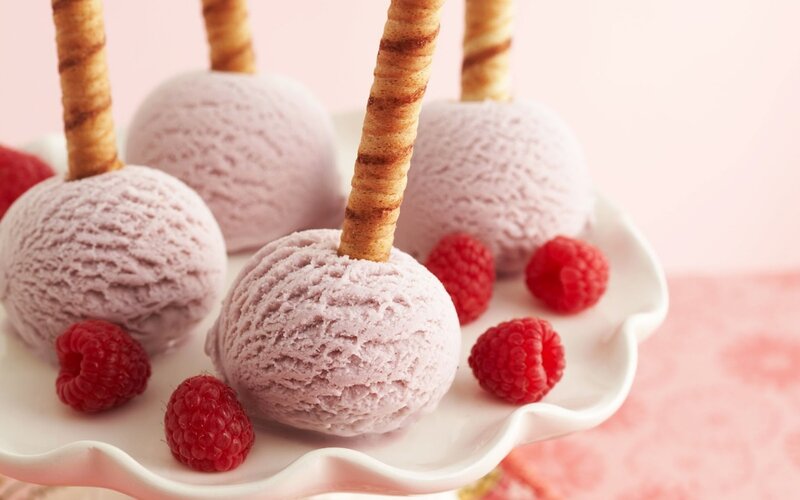 Ice Cream Scoops with Wafers