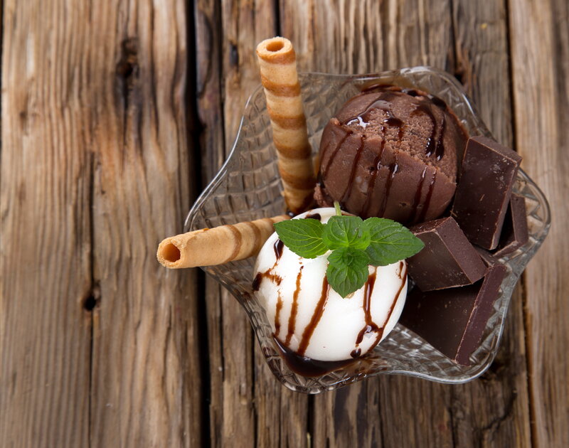 Ice Cream Sundae — Brown, Appetizing