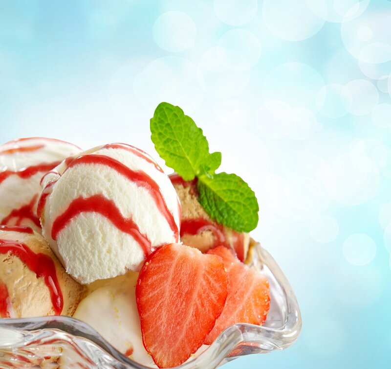 Ice Cream Sundae — White, Refreshing, Summer