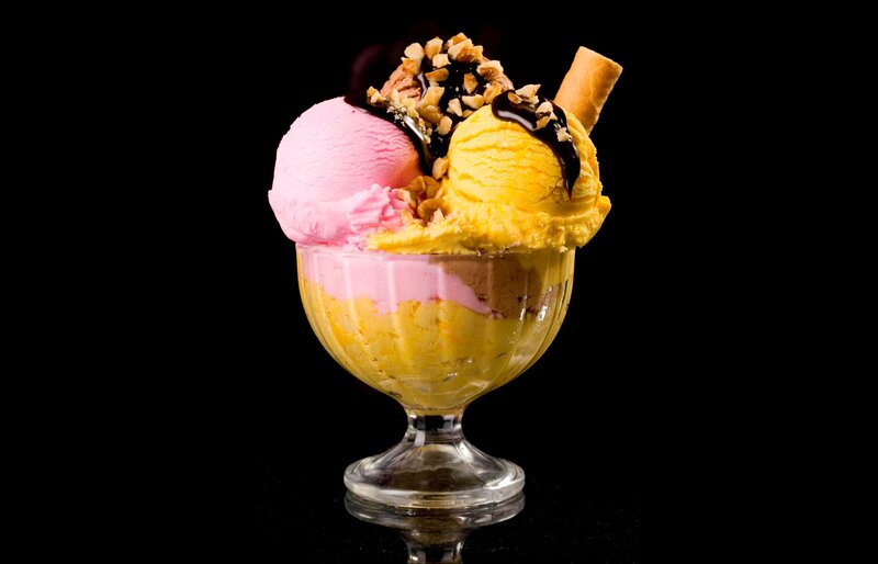 Ice Cream Sundae — Yellow