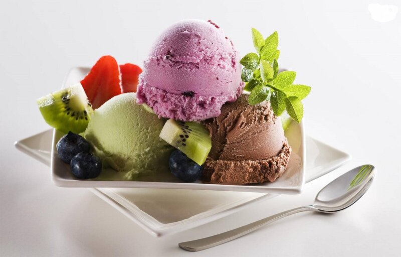 Ice Cream with Fruit