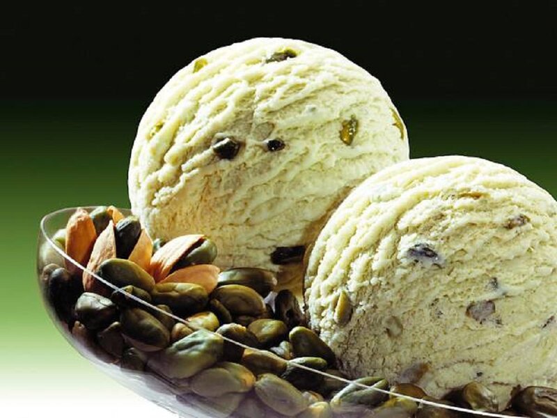 Ice Cream with Pistachios — Green