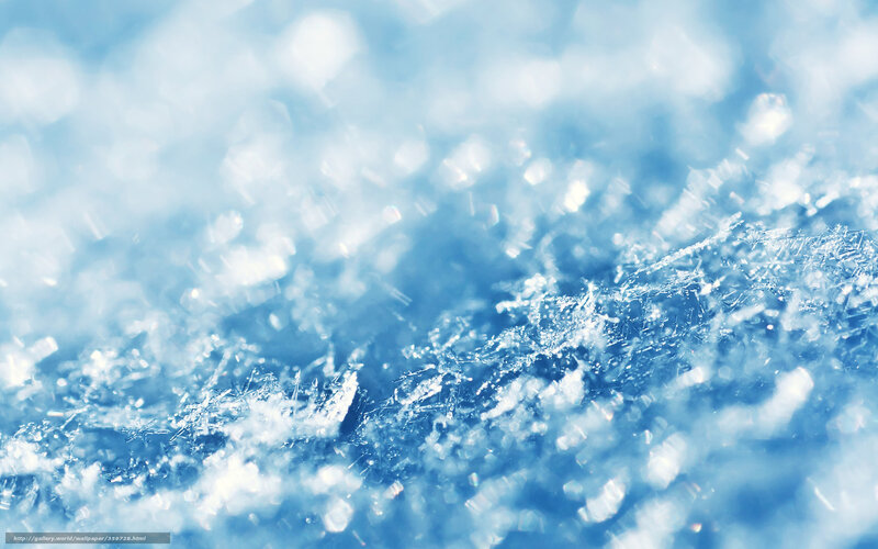 Ice Crystals on Snow