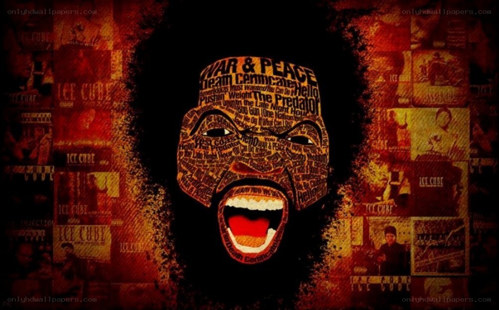 Ice Cube album art collage