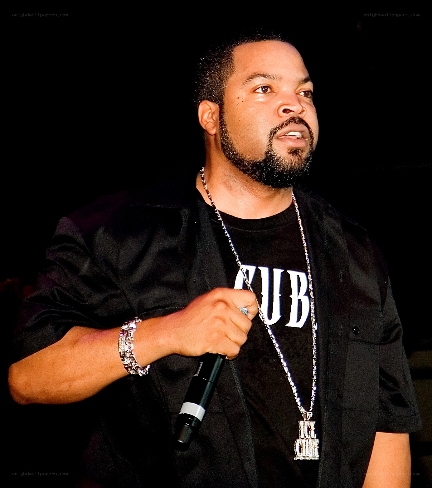 Ice Cube performing on stage