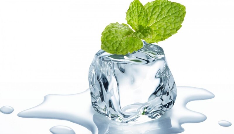 Ice Cube with Mint