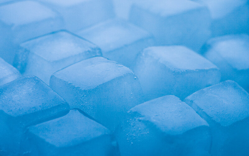 Ice Cubes in a Pile