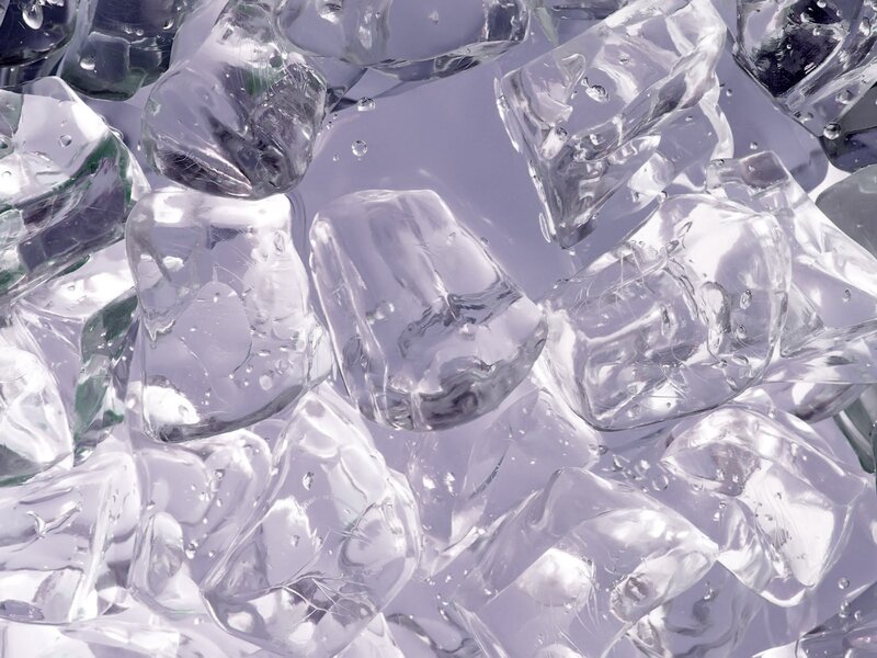 Ice Cubes in Water — White, Cool