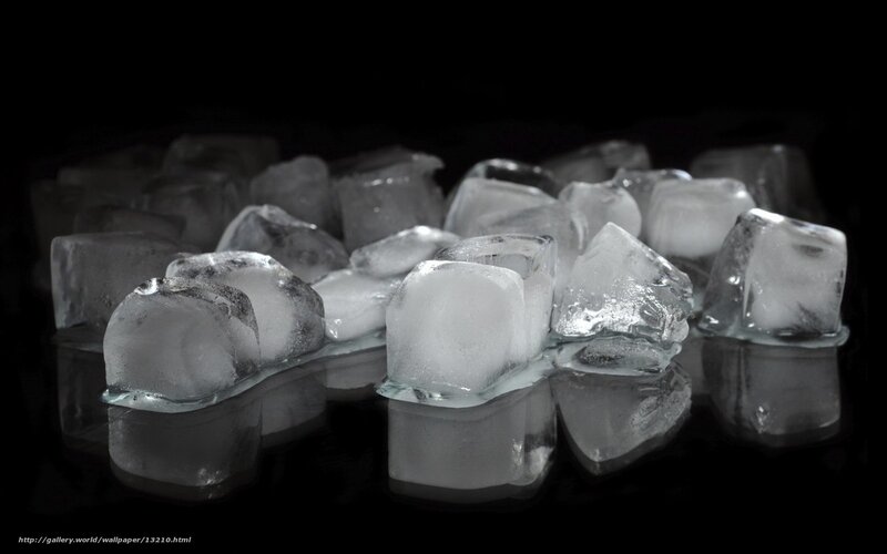 ice cubes on black surface