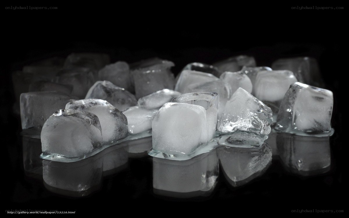 ice cubes on black surface