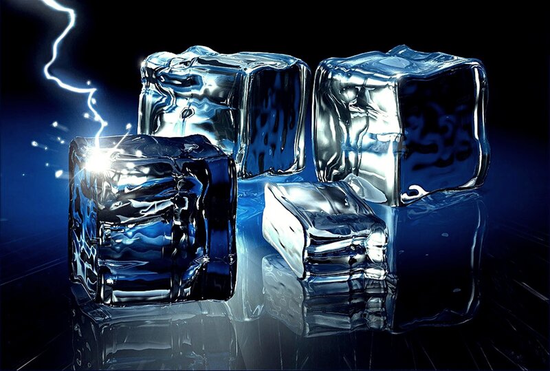 Ice Cubes with Lightning